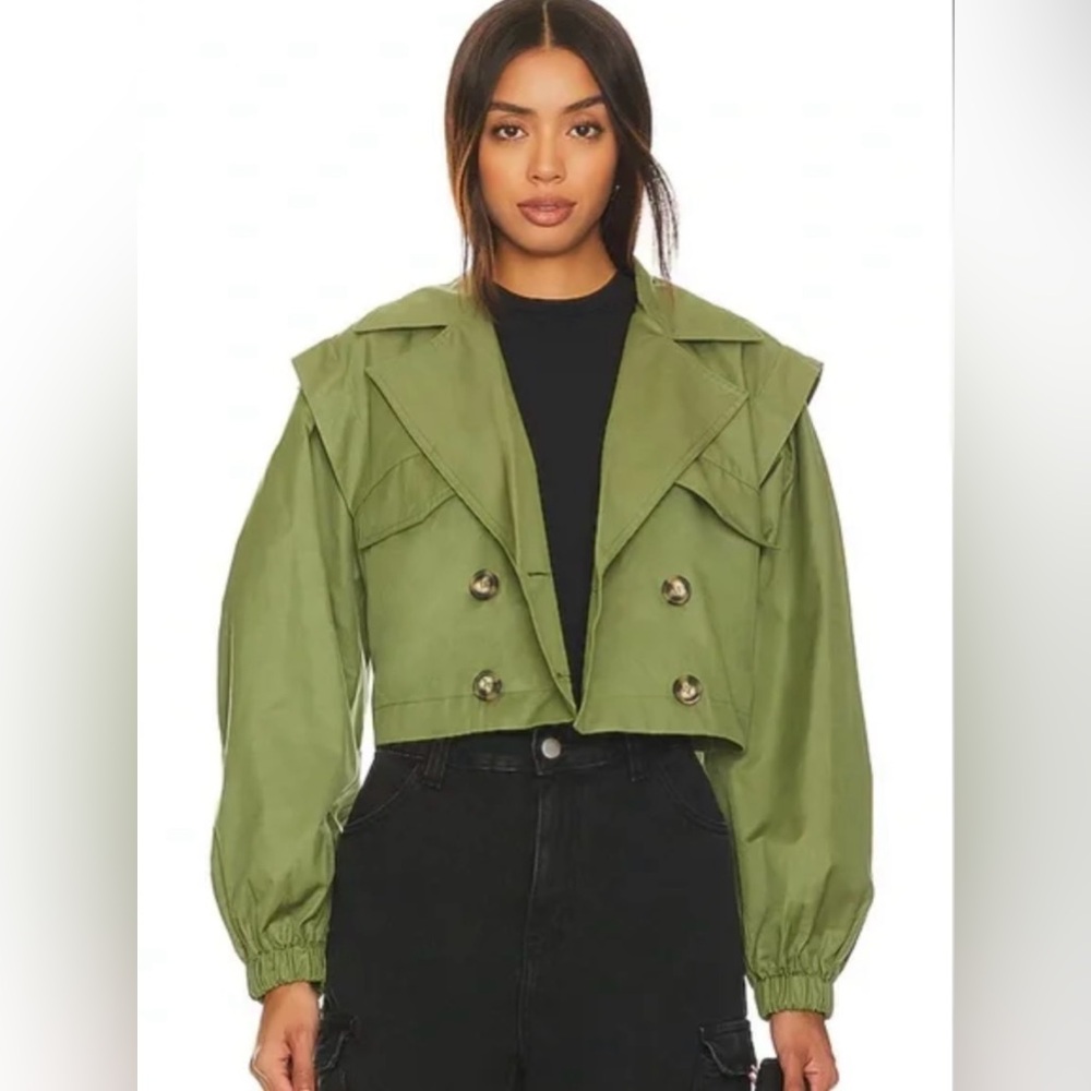 Free People x REVOLVE Looking Glass Crop Trench Coat